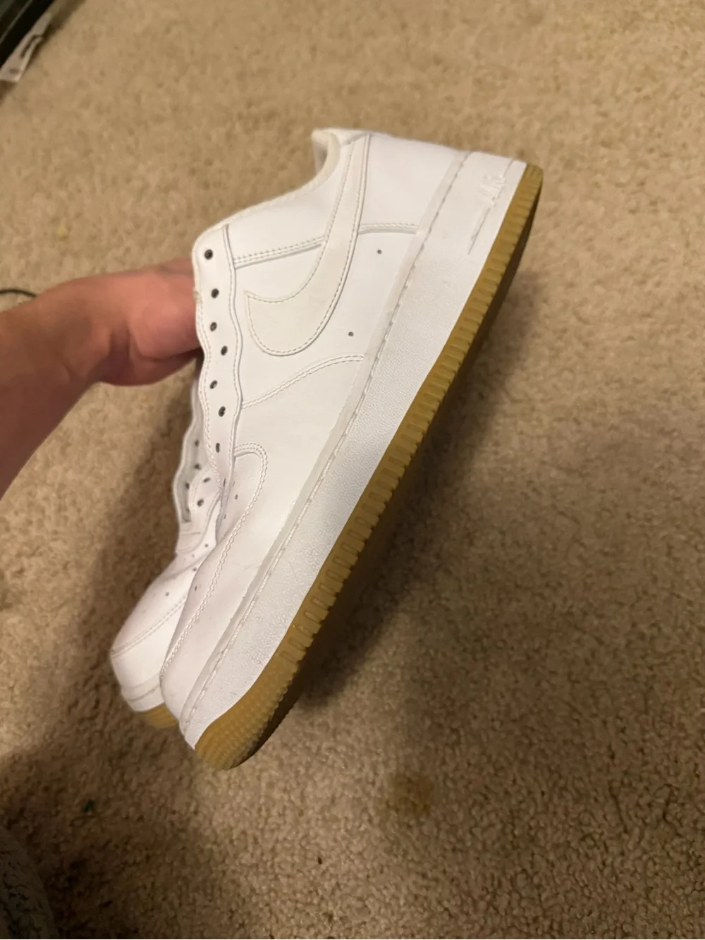 Air Force one Gummy Sole No Laces